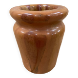 Petit vase en albâtre rouge vintage