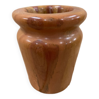 Small vintage red alabaster vase