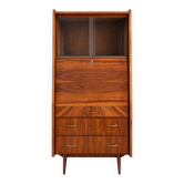Secretary desk library, 1960s Scandinavian style.