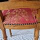Lyre back chair in carved wood, Louis XVI style, late 19th century.