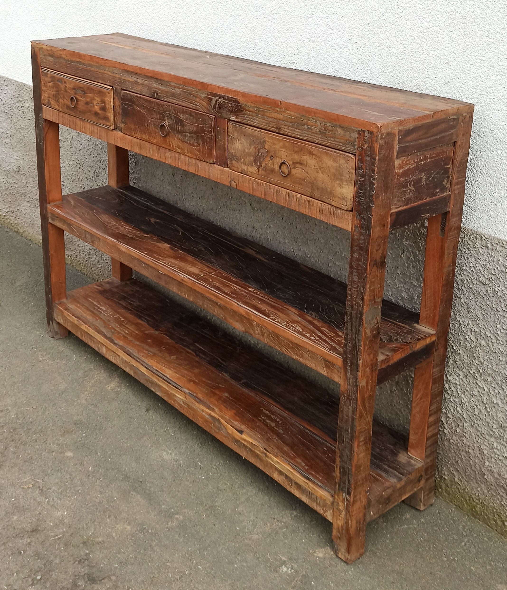 Antique wooden console