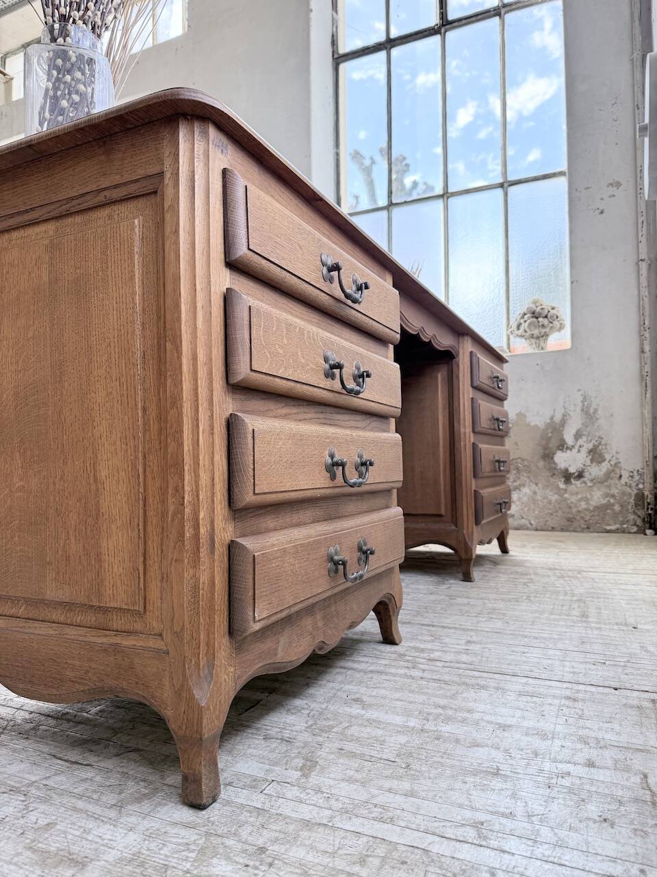 Oak desk or counter 1960