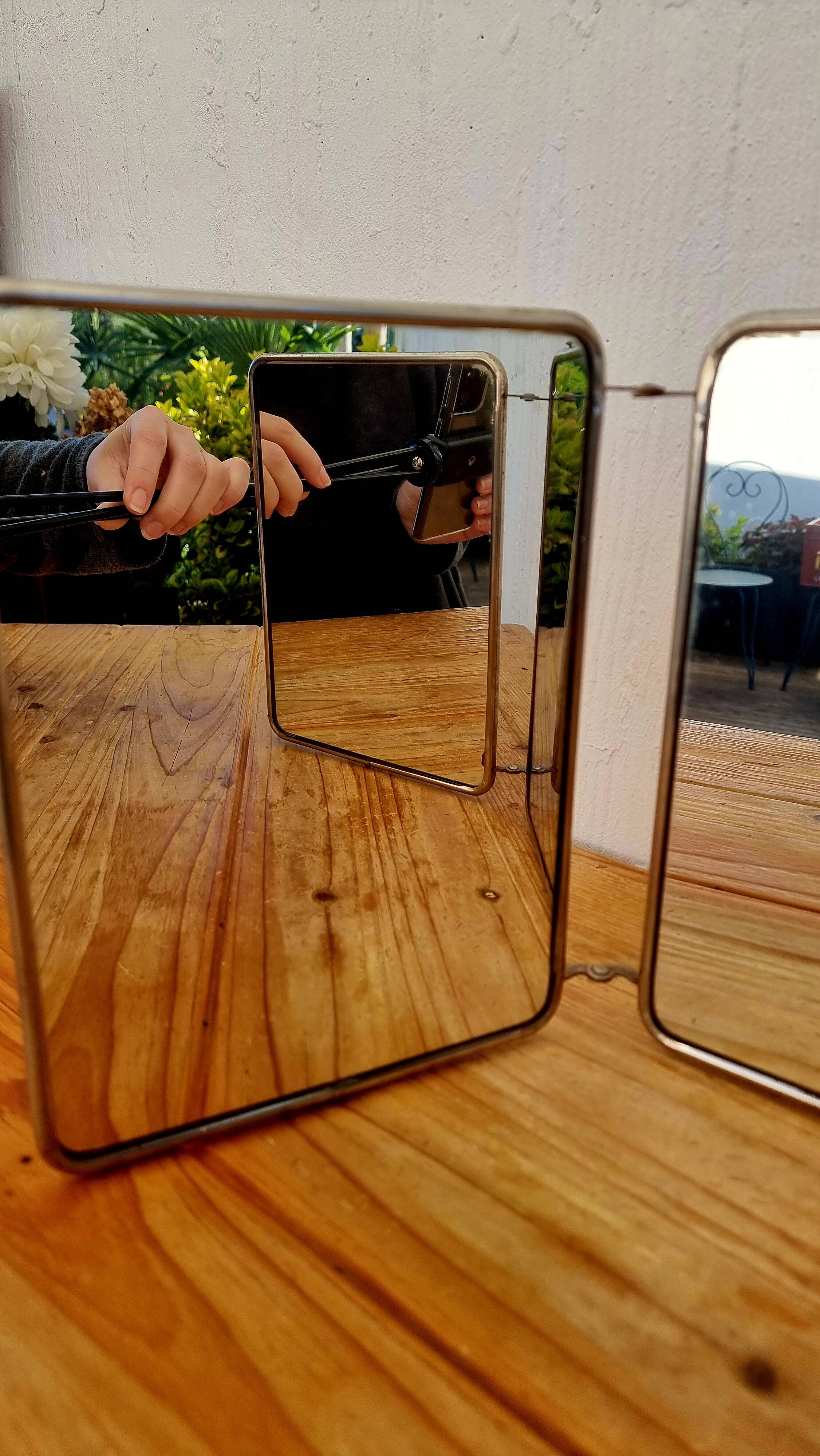 Miroir triptyque pliant vintage