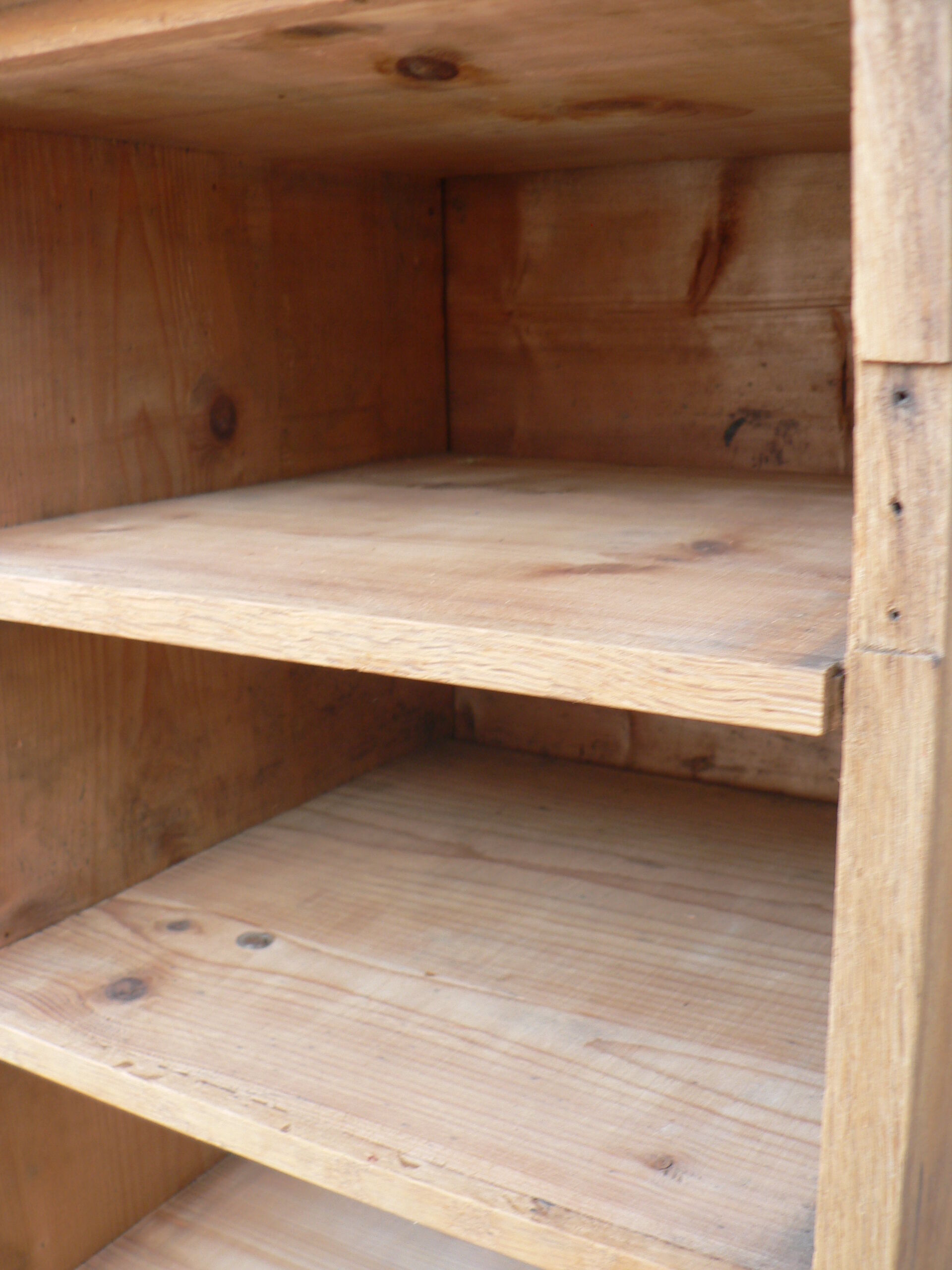 Furniture shelf scoured damask