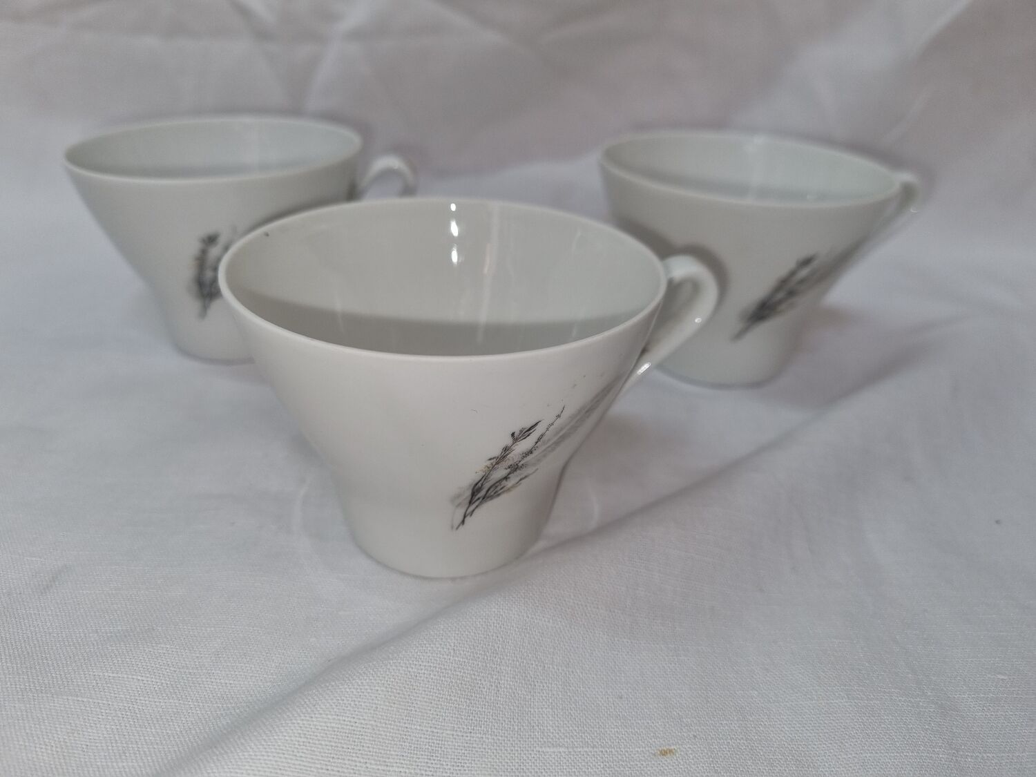 Cafetière porcelaine de Sologne et tasses