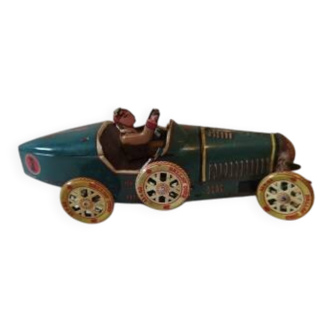 Vintage tin toy wind-up car: Ballor Cord