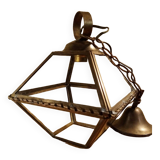 Suspension verre et laiton