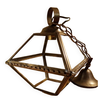 Glass and brass suspension