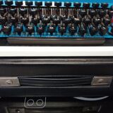 Blue Underwood 315 Portable Typewriter