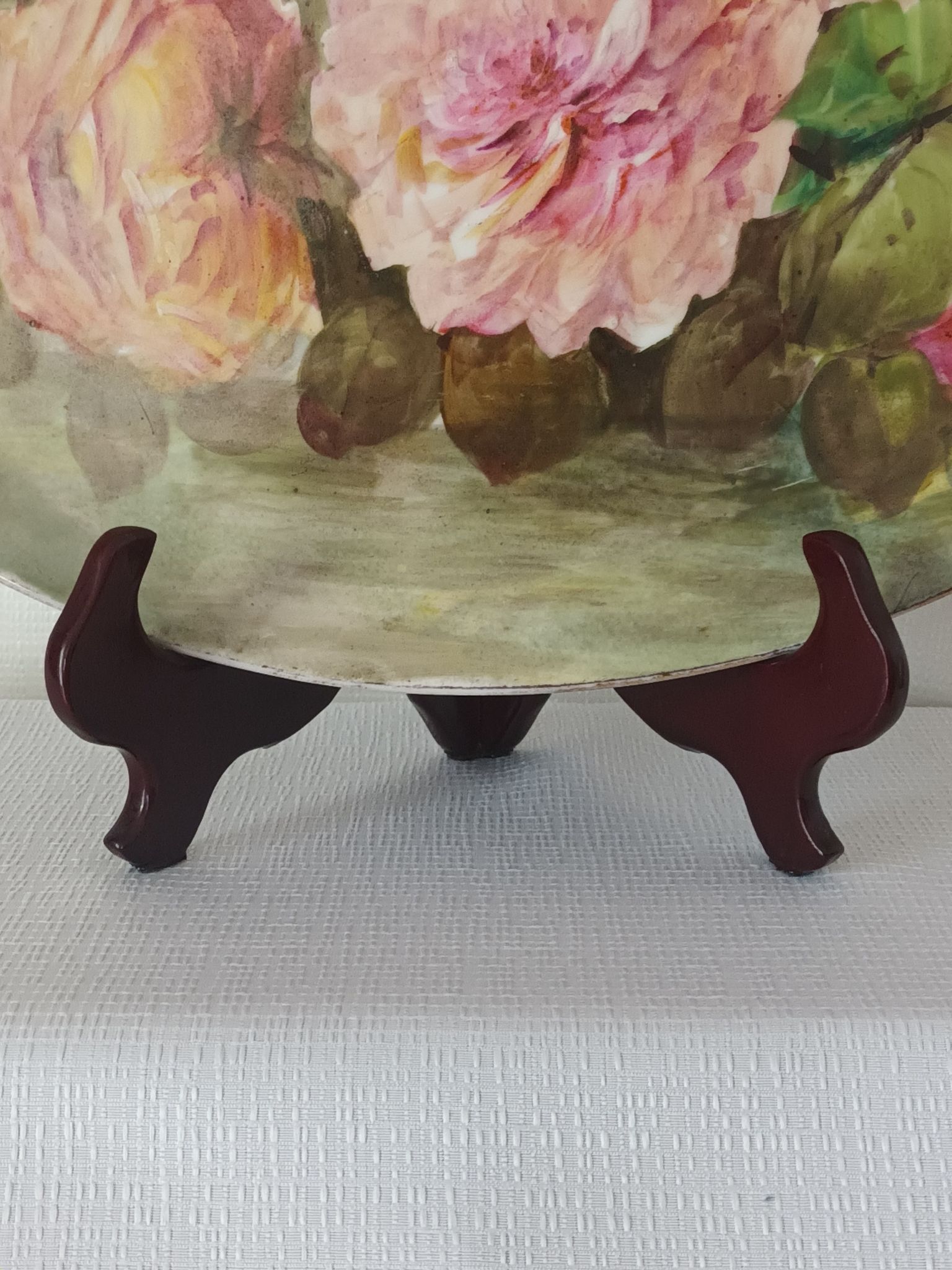 Decorative oval flat Limoges UC France