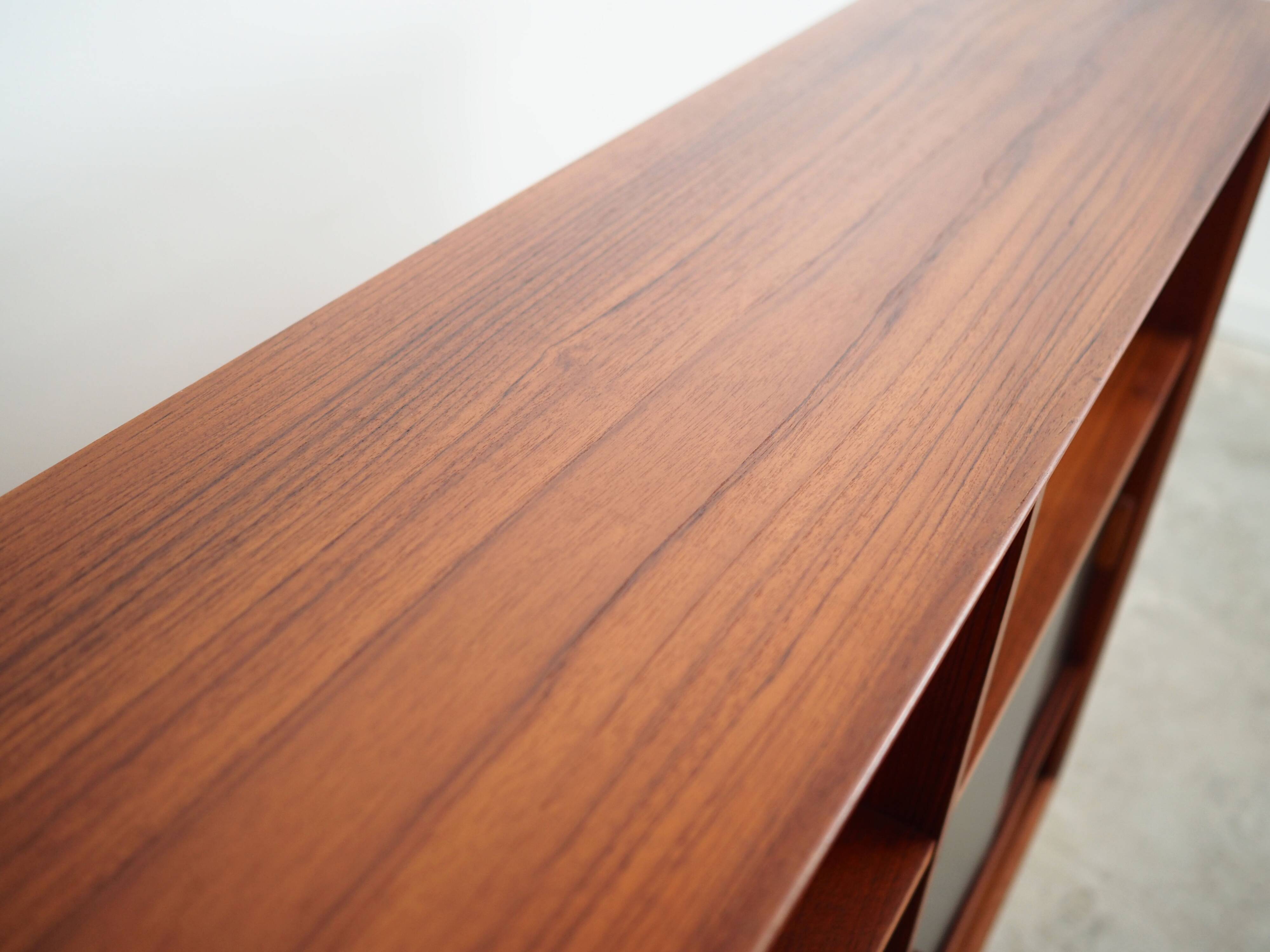 Teak bookcase, Danish design, 1970s, production: Denmark