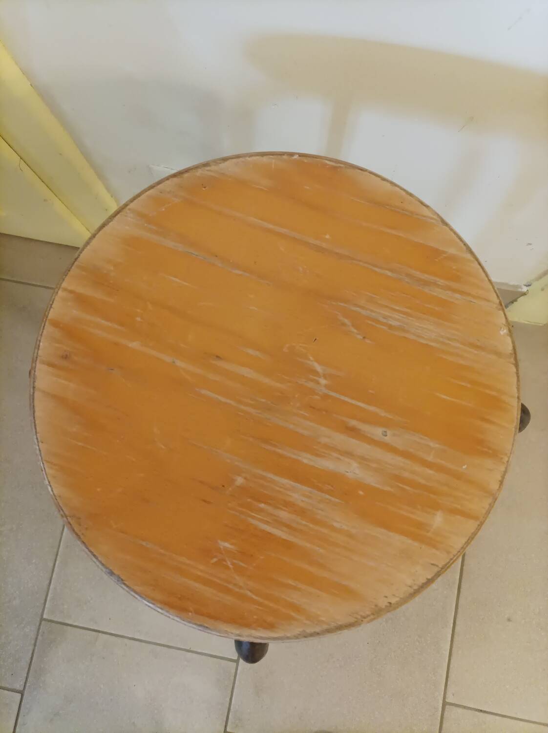 Industrial metal wood stool