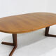 Vintage Danish round extendable dining table 1960s