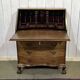 1930s English curved mahogany back desk