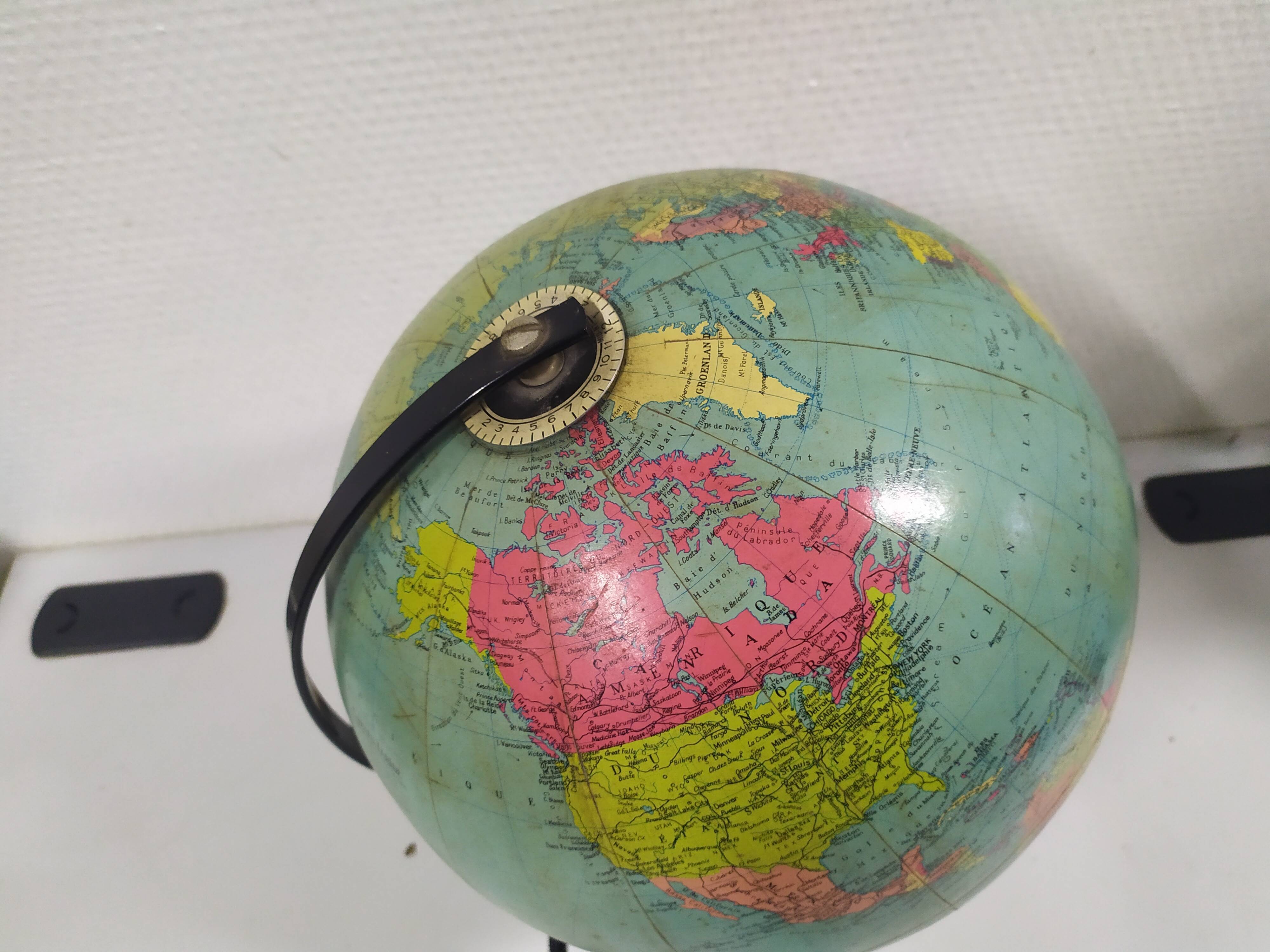 Globe world map George Philip London 1962 Taride design 60's