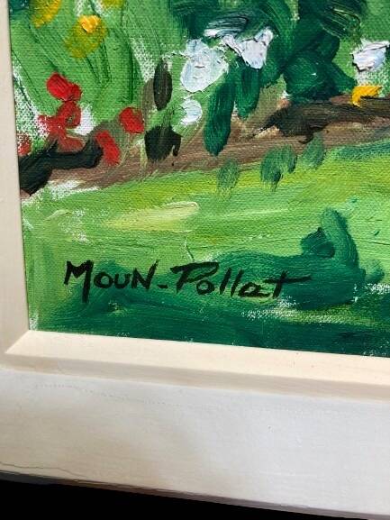 Peinture au couteau signée Moun-Pollat