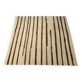 Tapis asiatique en laine à gros nœuds fait main 108 x 100 In