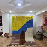 Handmade wool Berber rug 250x150 cm