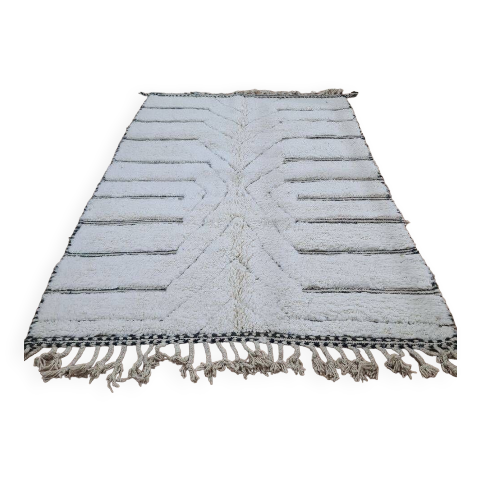 Handmade wool Berber rug 250x150 cm
