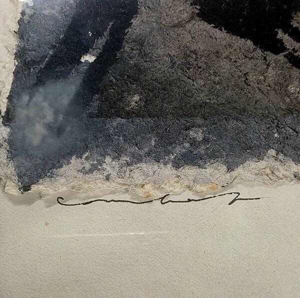 Willy Sauter – Composition Abstraite (1982) – Papier de Siegenthaler