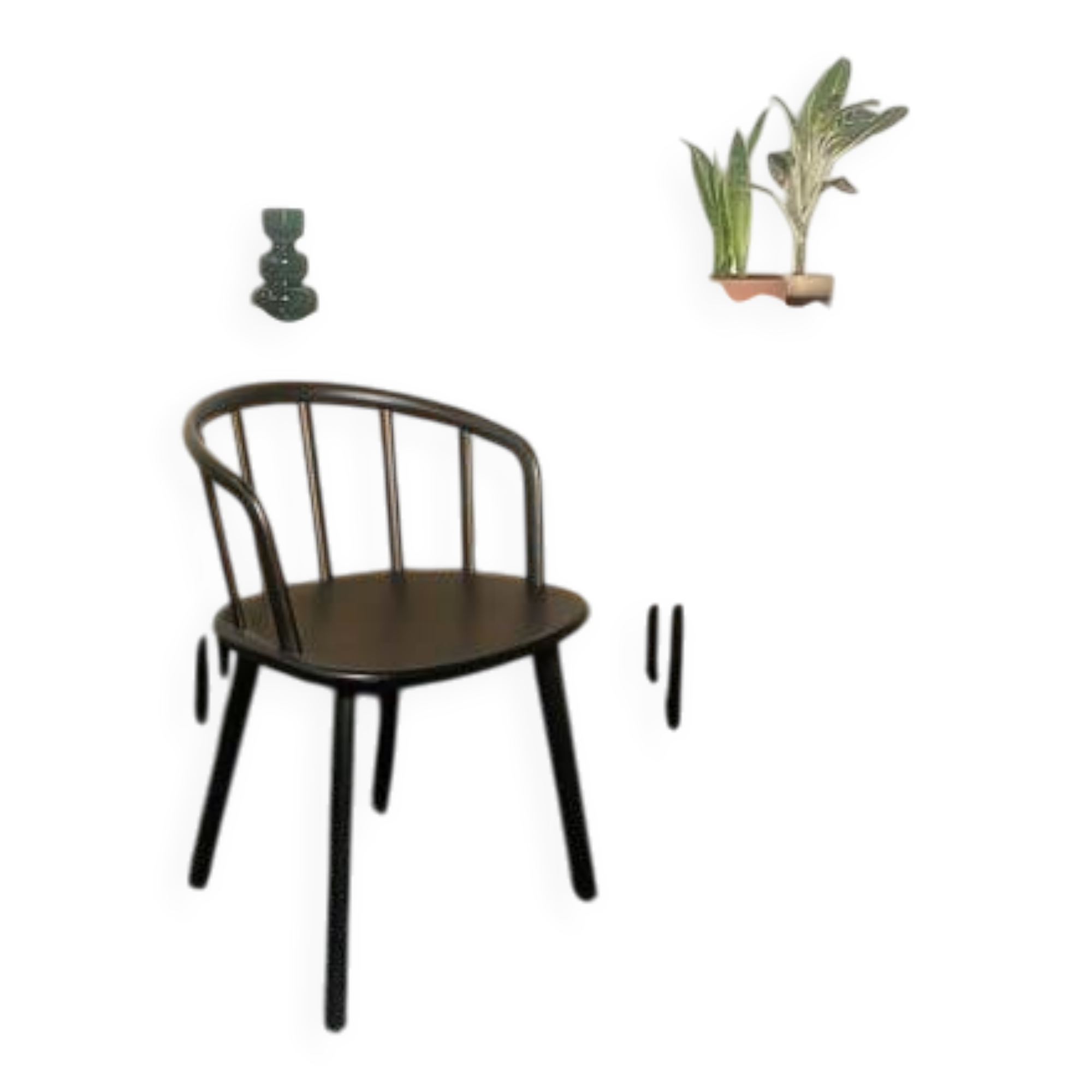 Pedrali Nym black armchair