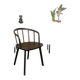 Pedrali Nym black armchair