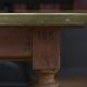 Oak and brass dining table Banque de France 1900