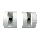 Stilux Milano Model Lido, pair of large sconces from 60s