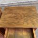 2 solid oak bedside tables signed Jean Laick Dol-de-Bretagne
