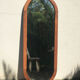 Miroir ovale en bois 148cm