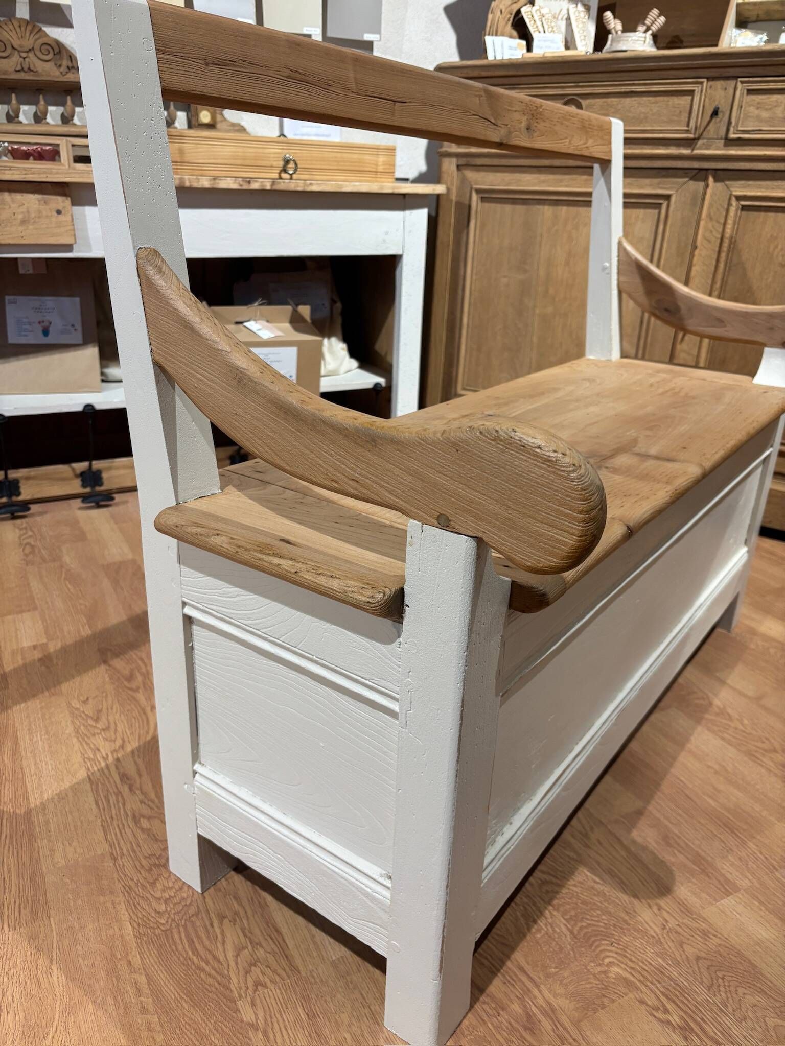 Redesigned wooden bench