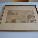 Map of the County of Flanders Belgium by Peter Schenck (1660 1718)