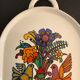 Porcelain vitro plate, Acapulco model by Villeroy and Boch, 34 x 16 cm