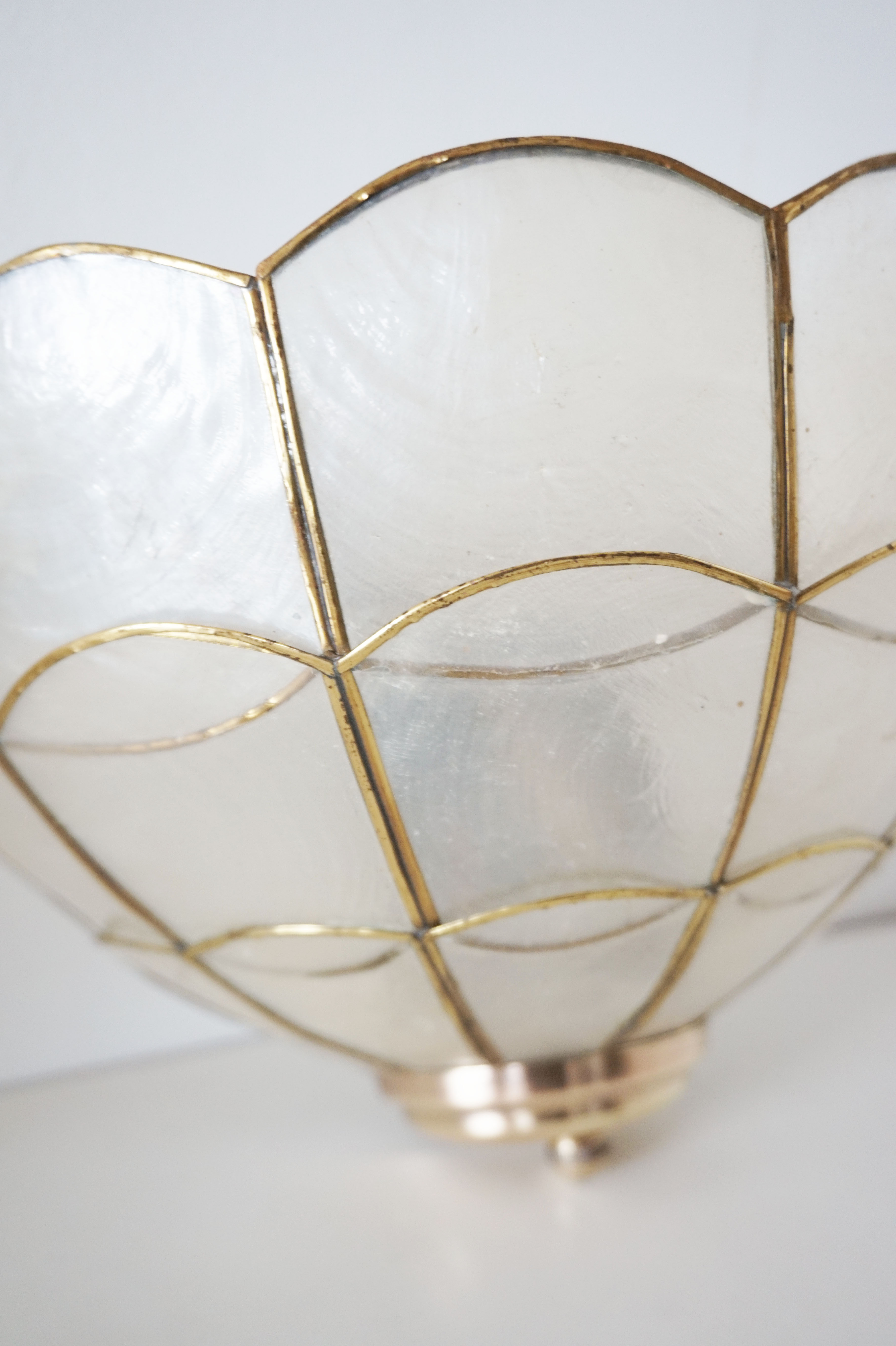 Pair of mother-of-pearl Wall light