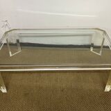 Lucite coffee table by David Lange, 1970