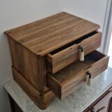 Rustic master piece of furniture, bedside table, late 19th century