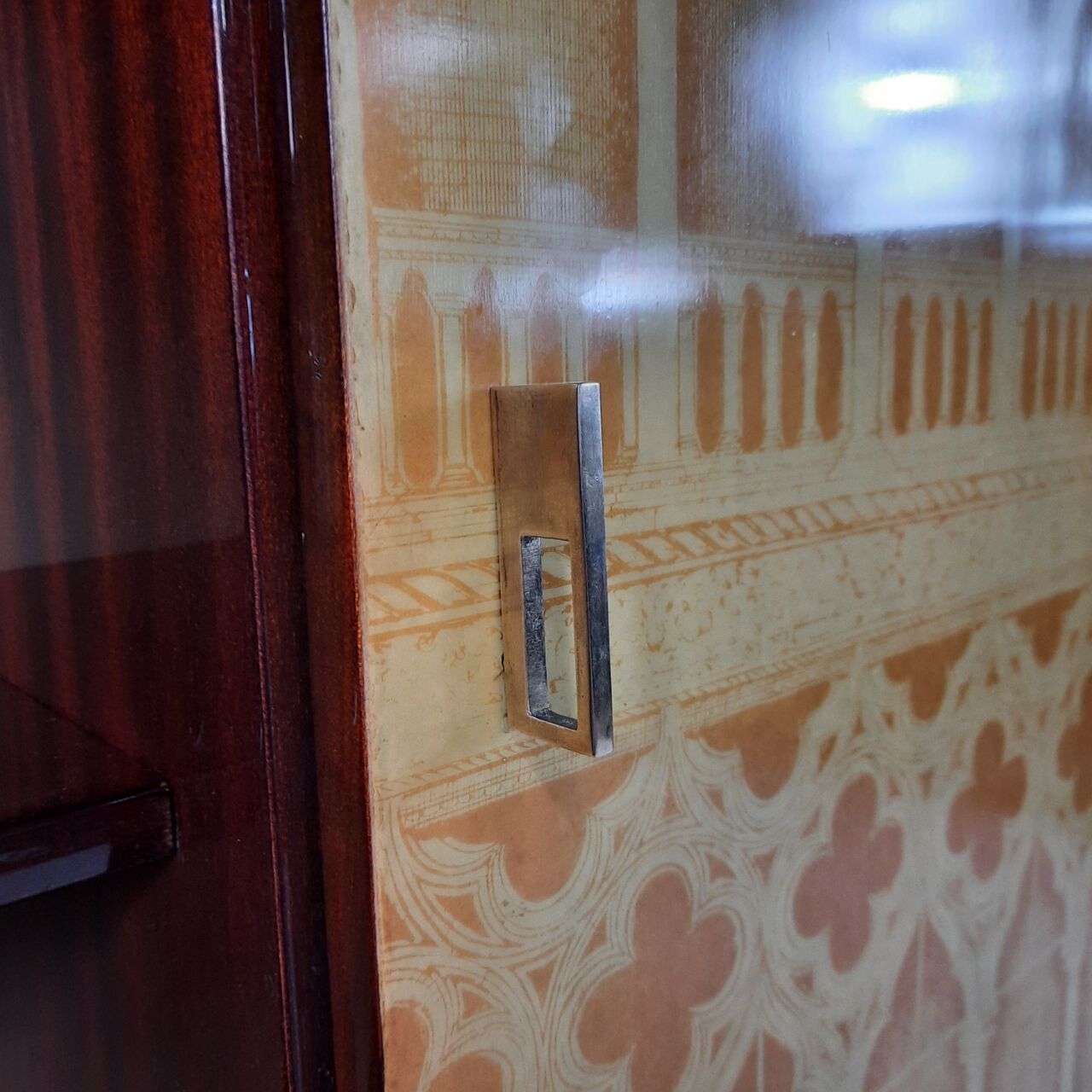 Wardrobe, 1950s bookcase, brass print / tips.