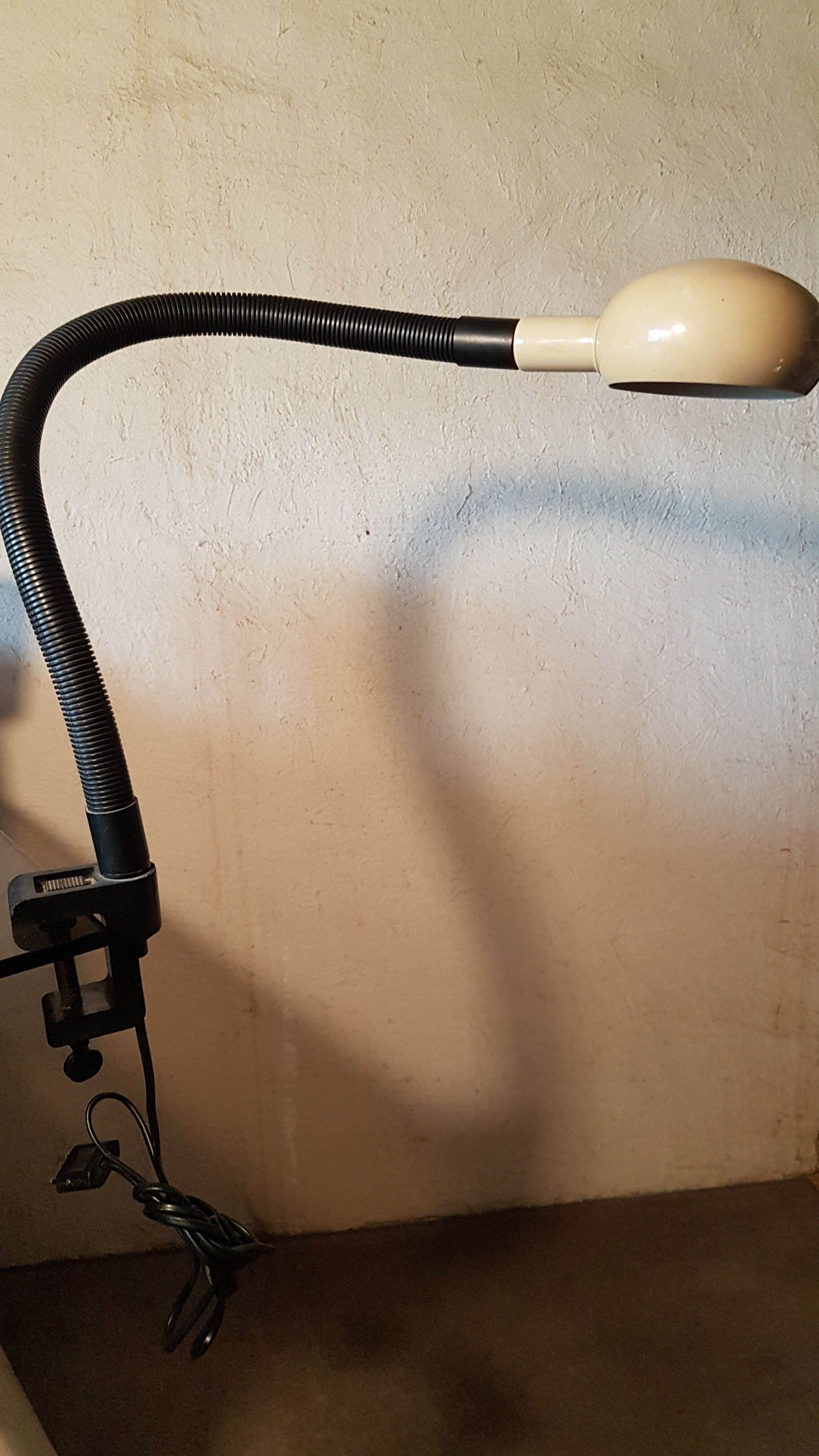 Lampe de bureau vintage à pince