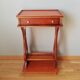 Pedestal table or English cherry saddle with lyre feet