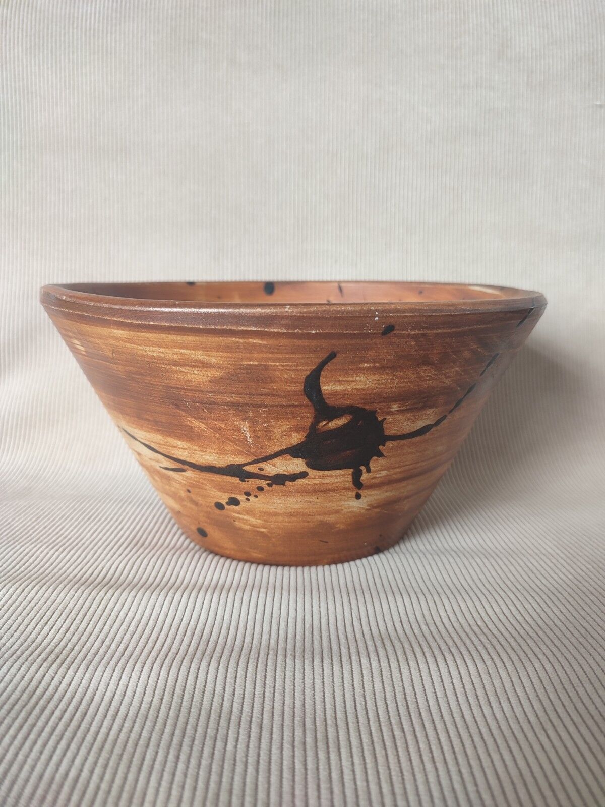 Salad bowl sandstone tachiste la Poterie de la Colombe