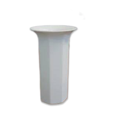 Grand vase évasé à facettes vintage en porcelaine blanche Royal KPM Bavaria