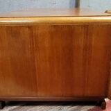 Double-sided Art Deco period parquet flooring desk circa 1940