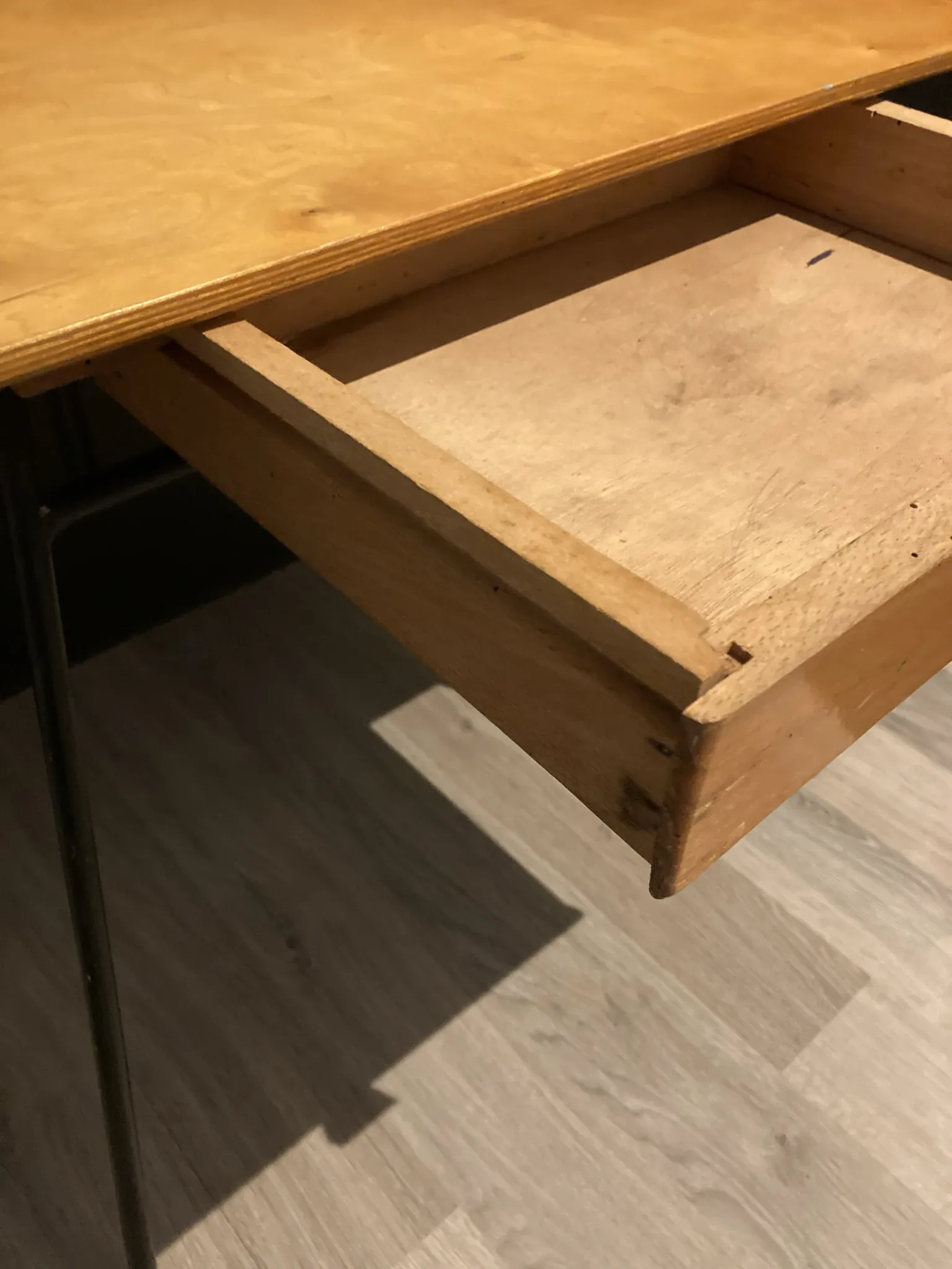 Small vintage children's desk, designed by Jacques Hitier.