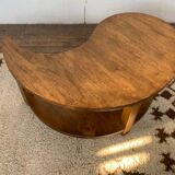 Table basse vintage en bois massif