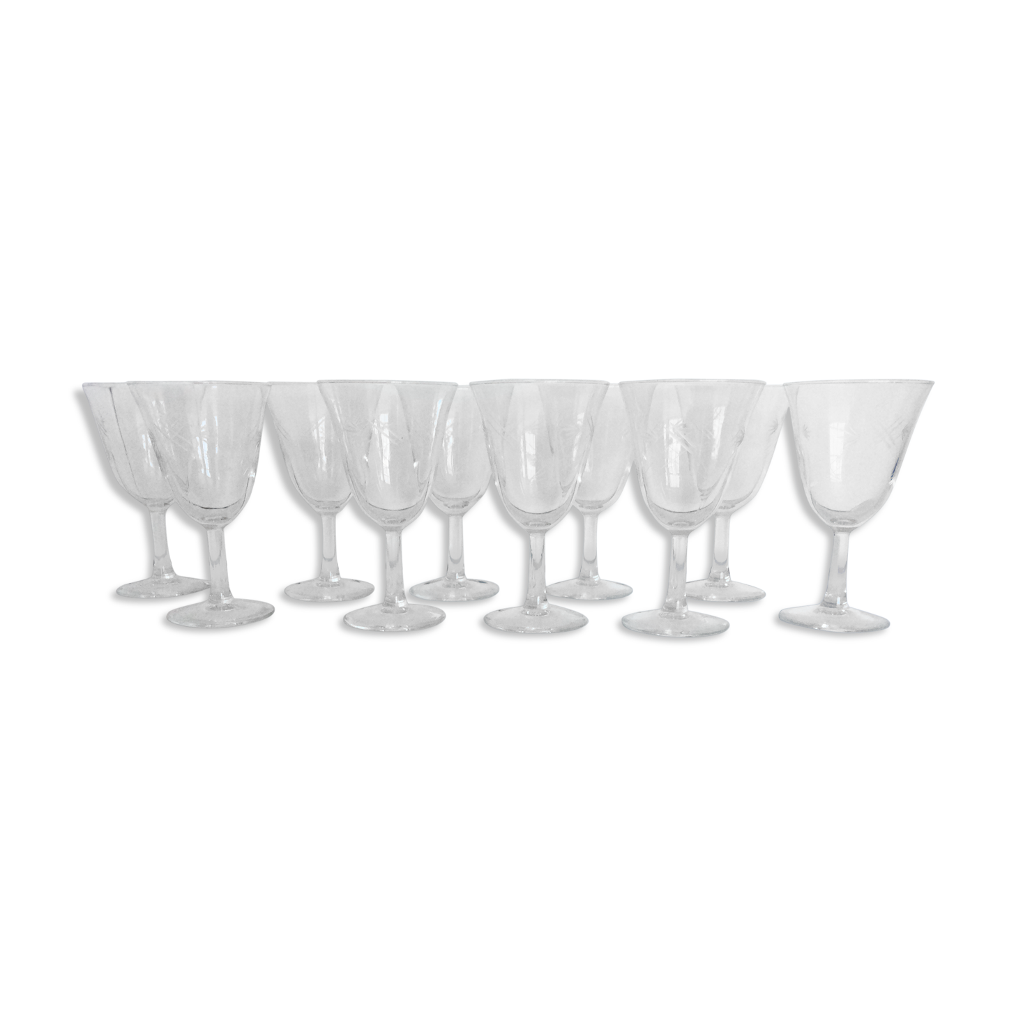 10 engraved foot glasses