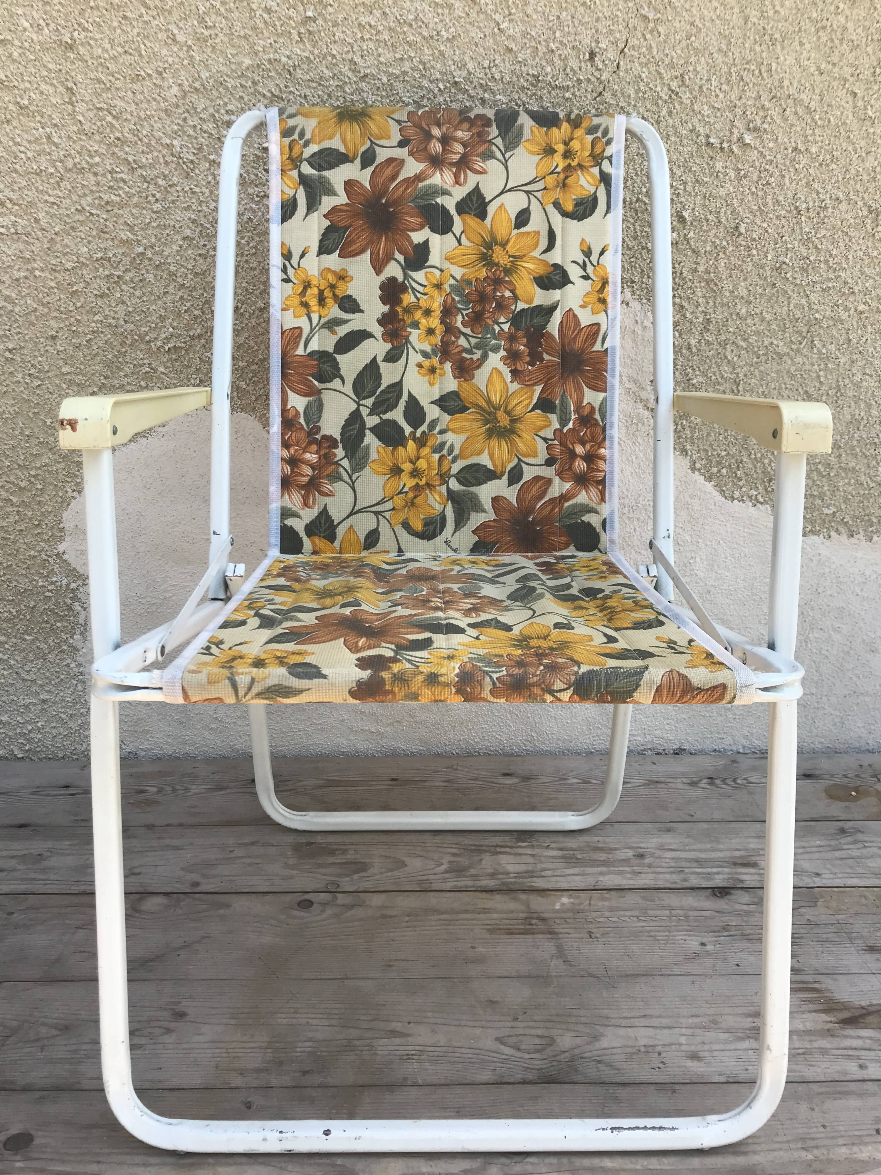 Old garden armchair Lerolin 1970s