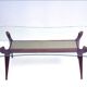 Wood and glass coffee table attributed to Ico Parisi, 1950s