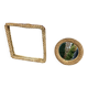 Set of 2 Audoux and Minet mirrors with rope from the 1950s.