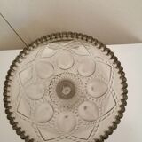 Antique glass compotier