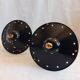 pair of wall-mounted torch lights corner 1950-1960 Arlus or Lunel glass metal